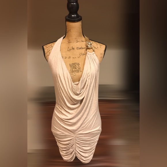 Sky Rhinestone One-Shoulder Ruched Mini Dress - Picture 3 of 9